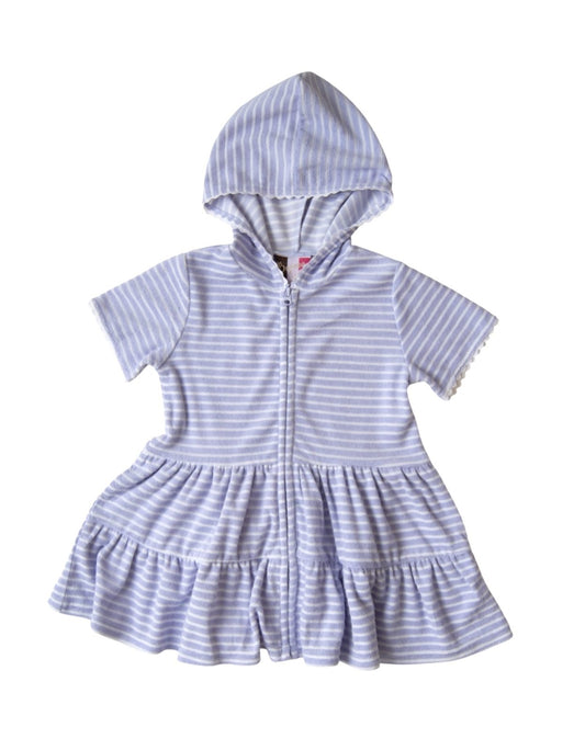 Lavender Stripe Swim Cover Up