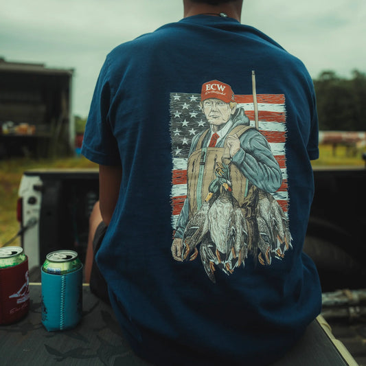 “Donald stacks ducks” tee