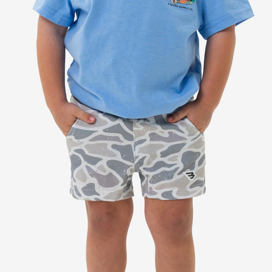 Youth Athletic Short - White Camo |Burlebo