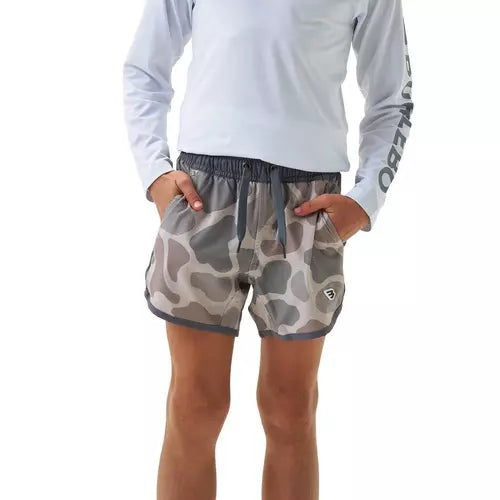 Youth Swim Trunk - Jumbo Deer Camo |Burlebo