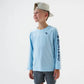 Youth Rashgaurd - Baby Blue and Navy|Burlebo