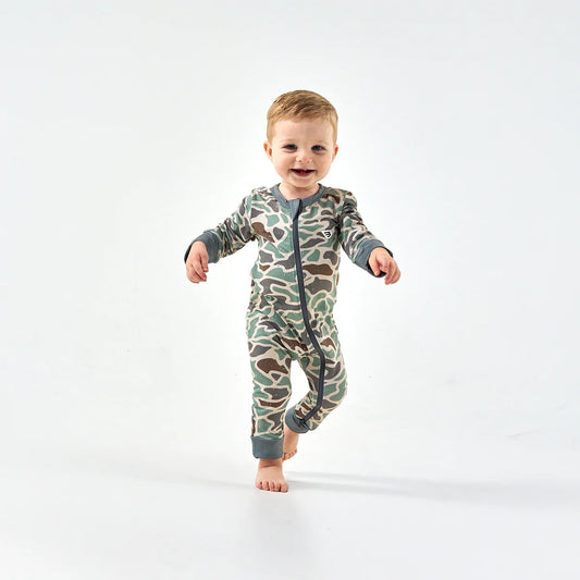 Baby Zip Up - Retro Duck Camo |Burlebo