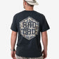Short Sleeve Tee - Rad Dad - Heather Black |Burlebo