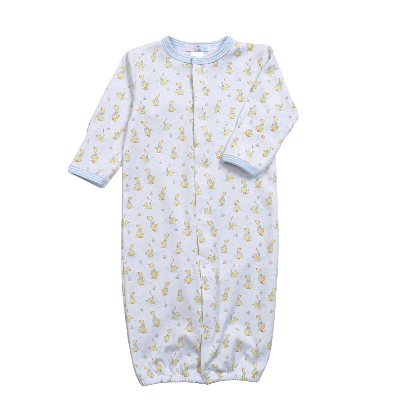 Baby Loren Ducks in the Pond Pima Converter Gown