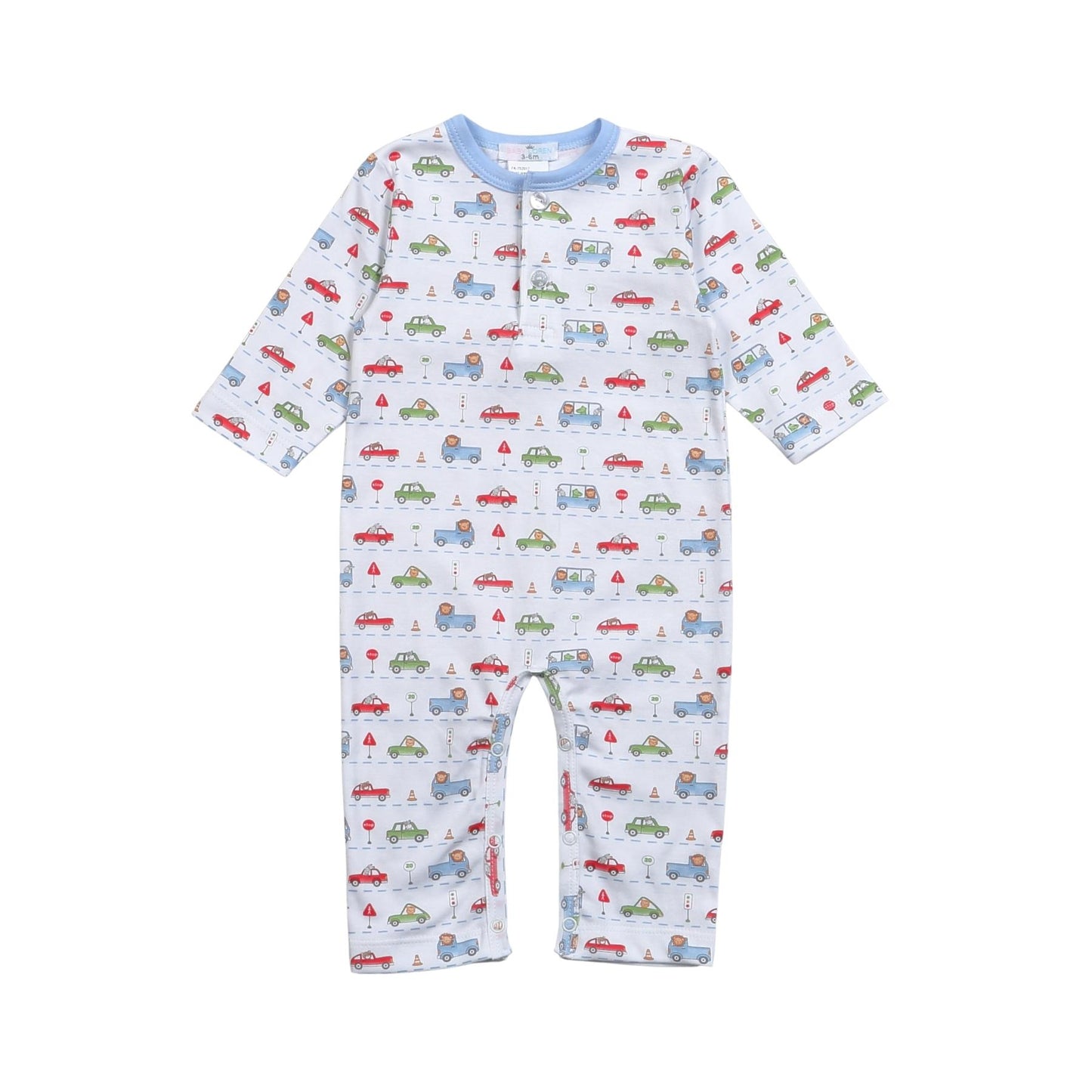 Baby Loren Little Drivers Pima Romper