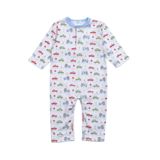 Baby Loren Little Drivers Pima Romper