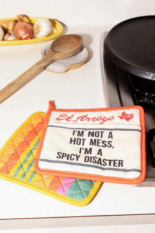Spicy Disaster Marquee Pot Holders (Set of 2)