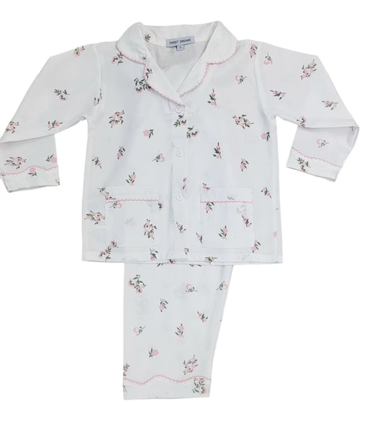 Sweet dreams pink floral print pj