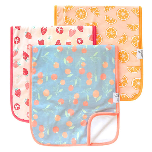 Clementine Premium Burp Cloths Copper Pearl