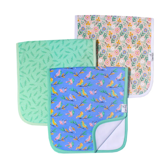 Birdie Premium Burp Cloths Copper Pearl