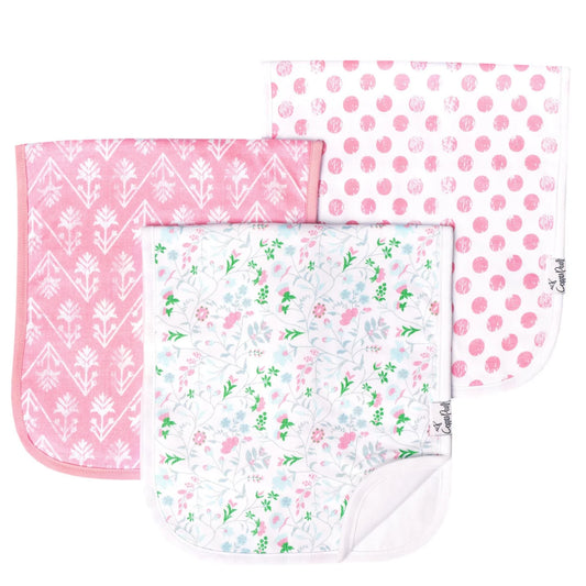 Claire Premium Burp Cloths Copper Pearl