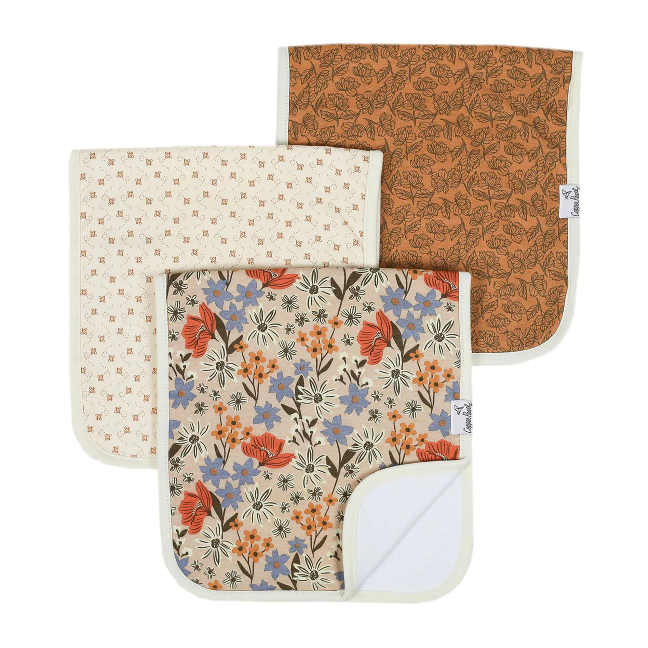 Eden Premium Burp Cloths Copper Pearl