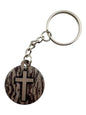 Tap To Pray - Prayer Tag Keychains: Tree Bark Camo + Cross