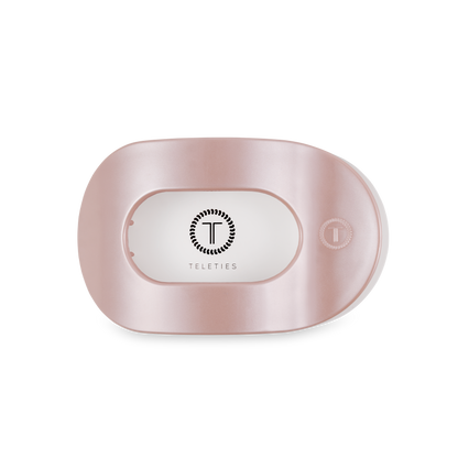 Pearly Pink Round Flat Hair Clip | Medium
