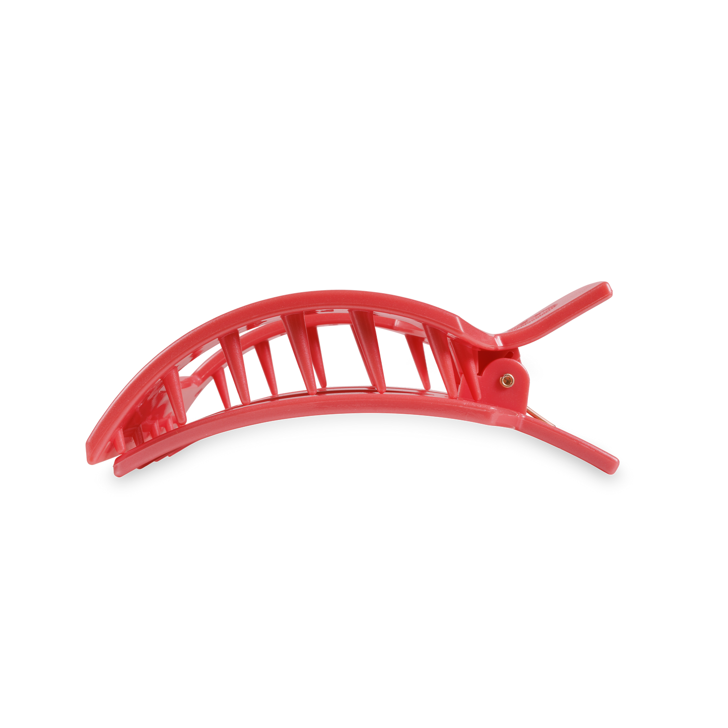Calming Coral Square Flat Hair Clip | Large