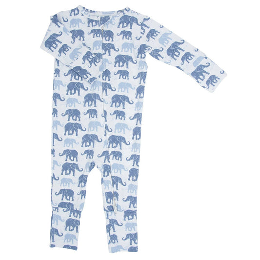 Sweet bamboo Convertible Romper - Ethans elephants