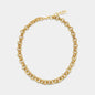 Octagon Chain Gold Plated Necklace