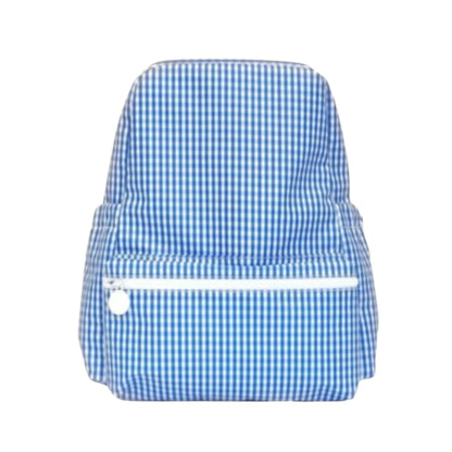 Trvl design backpack royal blue gingham