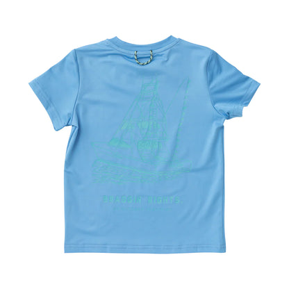 Boys Pro Performance Fishing Tee with Sportfisher Art