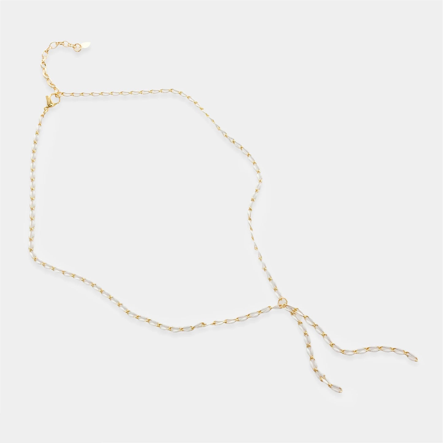 Tiny Chain Necklace w/ Tassles