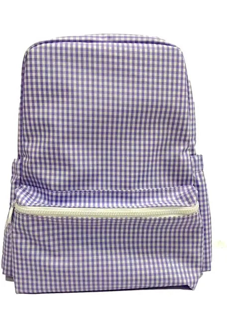 Trvl design backpack purple gingham