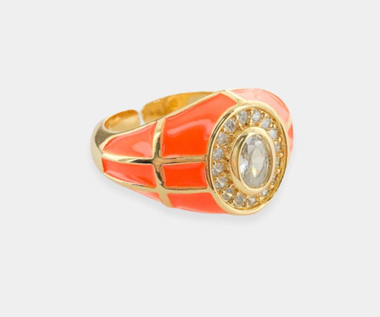 Orange Signet Ring